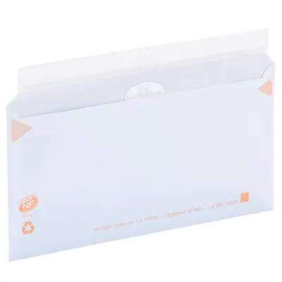 Enveloppe blanche DL 110 x 220 mm précasées 80g La Couronne - Paquet de 50 - Enveloppes blanches, Enveloppes kraft-4