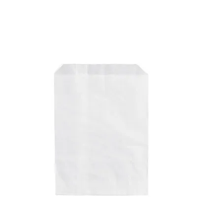 Sachet papier kraft blanc 15 x 19,5 cm - Sachet plat - Lot de 500 - Sachets papier blanc