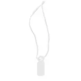 Étiquette américaine avec fil 7 x 19 mm Apli – Étiquette bijouterie - Blanc - Boîte de 1000 - Étiquettes bijoux