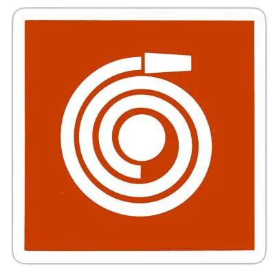 Pictogramme adhésif Tuyau incendie - Registres de sécurité entreprises et ERP