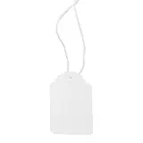 Étiquette américaine avec fil 36 x 53 mm Apli – Étiquette bijouterie - Blanc - Boîte de 500 - Étiquettes bijoux
