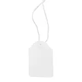 Étiquette américaine avec fil 22 x 35 mm Apli – Étiquette bijouterie - Blanc - Boîte de 500 - Étiquettes bijoux