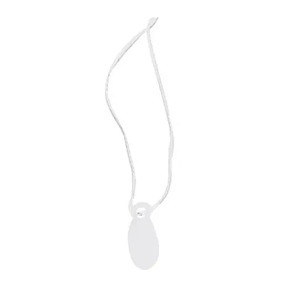 Étiquette américaine avec fil ovale 8 x 19 mm Apli – Étiquette bijouterie - Blanc - Boîte de 1000 - Étiquettes bijoux-5