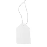 Étiquette américaine avec fil 18 x 29 mm Apli – Étiquette bijouterie - Blanc - Boîte de 1000 - Étiquettes bijoux