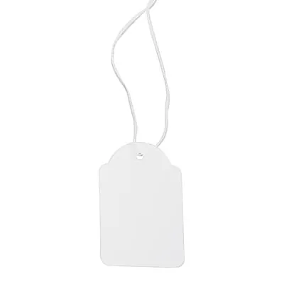 Étiquette américaine avec fil 18 x 29 mm Apli – Étiquette bijouterie - Blanc - Boîte de 1000 - Étiquettes bijoux-6