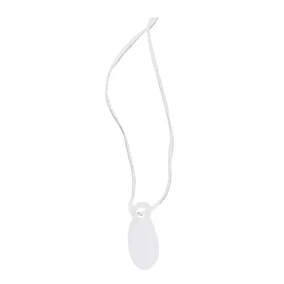 Étiquette américaine avec fil ovale 11 x 24 mm Apli – Étiquette bijouterie - Blanc - Boîte de 1000 - Étiquettes bijoux-4