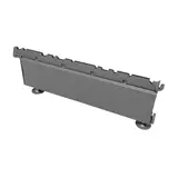Embase pour montant - Ligne Store gris métallisé pas de 50 mm