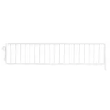 Séparateur grille pour tablette métallique 47 x 9,5 cm - Séparateur rayonnage - Diviseur grille - Blanc - Ligne Store blanc pas de 50 mm