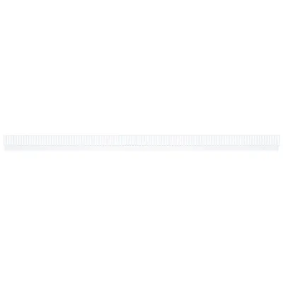 Profil arrière pour diviseurs - Ligne Store blanc pas de 25 mm
