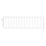 Séparateur grille pour tablette métallique 37 x 9,5 cm - Séparateur rayonnage - Diviseur grille - Blanc - Ligne Store blanc pas de 50 mm