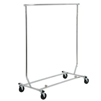 Portant vêment pliable droit L 127,5 cm + 2 rallonges - 3 hauteurs possibles - Portants à vêtements pliables