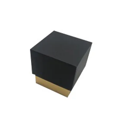 Écrin bijoux carton kraft Noir / Or 6 x 6 x 6 cm - Ecrin pour bague - Boîte bijoux - Paquet de 12 - Écrins à bijoux, Coffrets à bijoux
