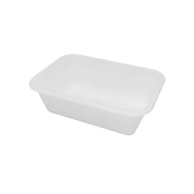 Barquette plastique avec couvercle séparé 13,5 x 9,6 x 4,2 cm - Barquette bagasse - Blanc - Lot de 50 - Barquettes plastique