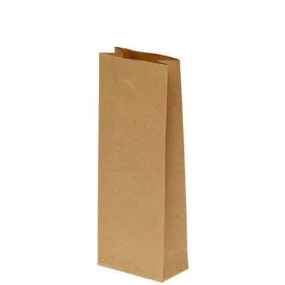 Sac SOS kraft brun 10 x 5,5 x 28,5 cm 80 g/m² – Sac kraft sans poignée - Lot de 100 - Sacs SOS