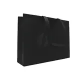 Sac cabas polypropylène non tissé noir 40+10x30 cm