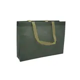 Sac cabas polypropylène non tissé bleu ardoise 40+10x30 cm