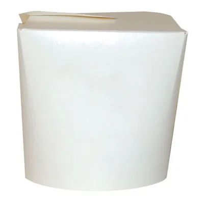 Boîte à pâtes carton 500 ml fermeture croisillon - Emballage pasta box - Blanc - Lot de 50 - Boites snacking-2
