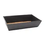 Corbeille carton rectangulaire noir / brun 33 x 20 x 7,4 cm, paquet de 10 - Corbeilles Noël