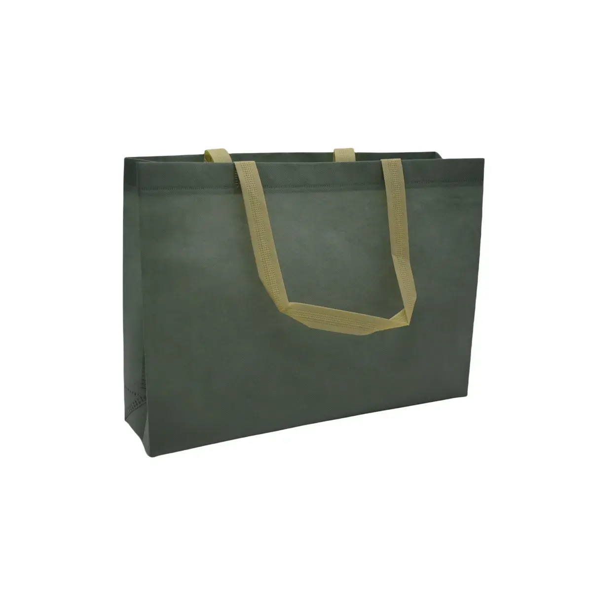 Sac cabas polypropylène non tissé bleu ardoise 40+10 x 30 cm - Paquet de 20 - Sacs non tissés, Sacs polypropylène