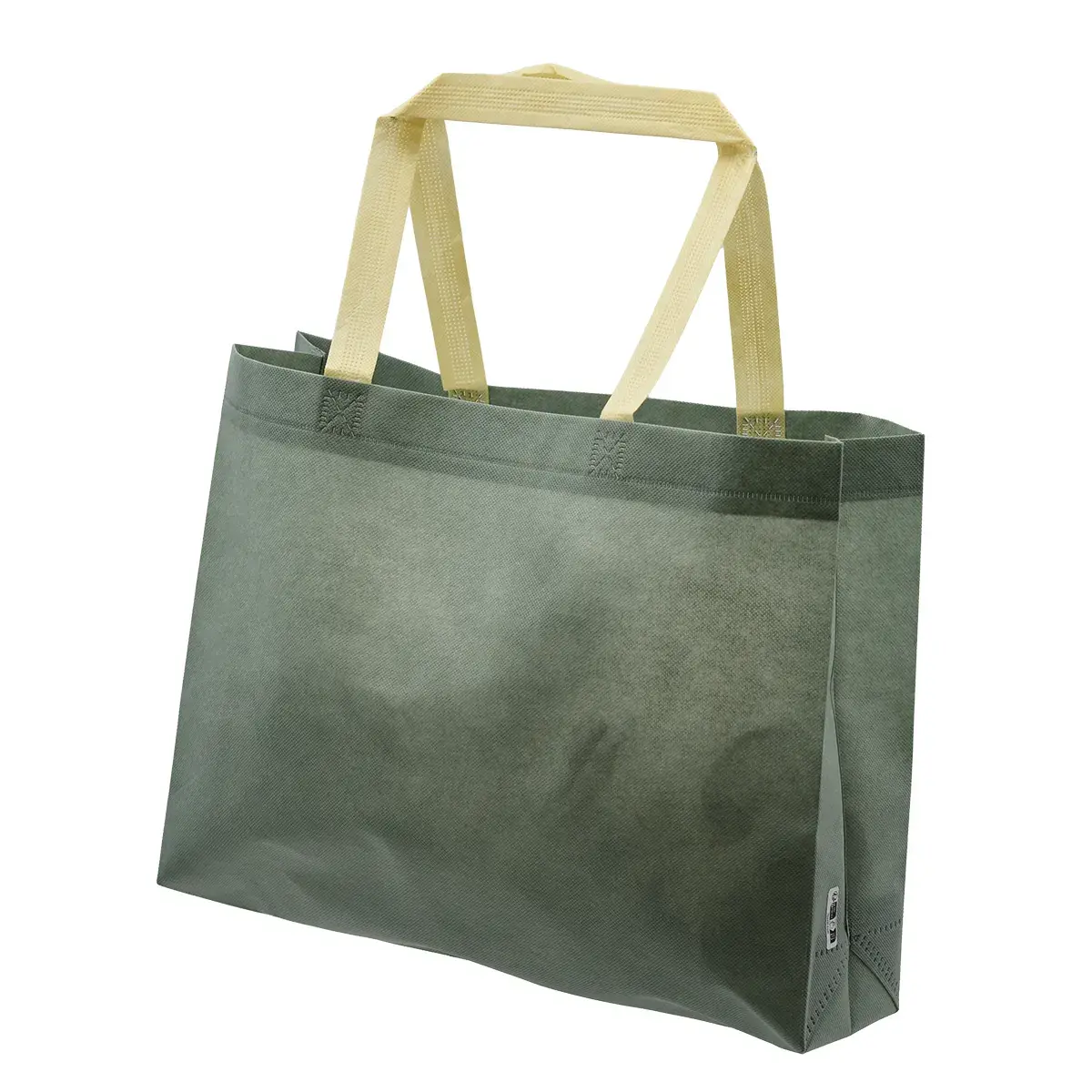 Sac cabas polypropylène non tissé bleu ardoise 40+10 x 30 cm - Paquet de 20 - Sacs non tissés, Sacs polypropylène-4
