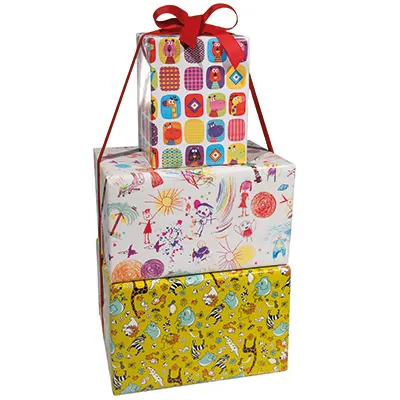 Papier cadeau Kid - Multicolore - 70 cm x 100 m - Le rouleau - Papiers cadeaux enfants-3
