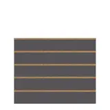 Panneau rainuré Gris anthracite, entraxe 15 cm - Ligne Memphis