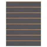 Panneau rainuré Gris anthracite , entraxe 15 cm  - Ligne Memphis
