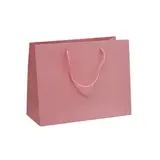 Sac pelliculé rose poudré poignées cordelette 22,9 x 9,8 x 17,8 cm 157g – Paquet de 20 - Beauté