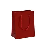 Sac pelliculé rouge framboise poignées cordelette 11 x 6,2 x 13,7 cm 157g – Paquet de 20 - Sacs cadeaux Saint-Valentin, Pochettes cadeaux Saint-Valentin