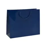 Sacs pelliculés à l'italienne bleu marine brillant - Grand Modèle - Bord de mer