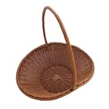 Panier papillon de présentation tressé plastique 46 x 37 x 42 cm - Vanneries