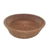 Corbeille à pain ronde plastique marron ø 30 x 9,5 cm - Vanneries
