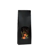 Sac SOS kraft noir avec fenêtre 400 ml 10 x 5,5 x 28,5 cm - Sachet SOS - Lot de 100 - Sacs SOS avec fenêtre