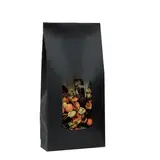 Sac SOS kraft noir avec fenêtre 850 ml 13,5 x 7,5 x 31,5 cm - Sachet SOS - Lot de 100 - Sacs SOS avec fenêtre