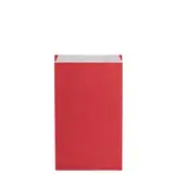 Pochette cadeau kraft vergé rouge cerise 16 x 8 x 27 cm - Sachet kraft - Lot de 250