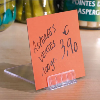 Porte carte plexi - Porte-étiquettes à poser-3