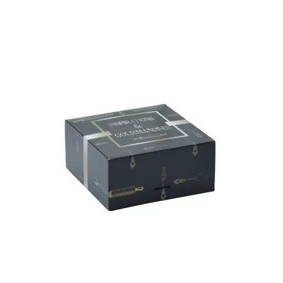Boîte pâtissière carton noir 16 x 16 x 8 cm Inspirations et gourmandises - Boîte traiteur - Lot de 50 - Boîtes pâtissières, Caissettes pâtissières