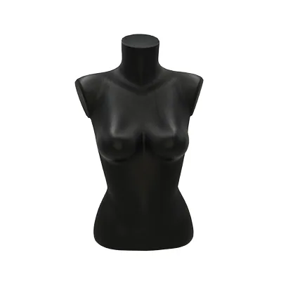 Buste femme plastique H 60 cm - Torse femme - Noir - Bustiers et fessiers-2