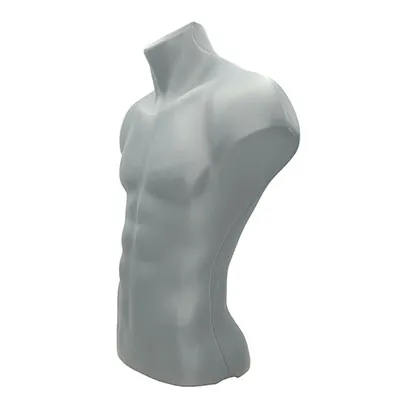 Buste homme plastique H 60 cm - Gris - Bustiers et fessiers-2