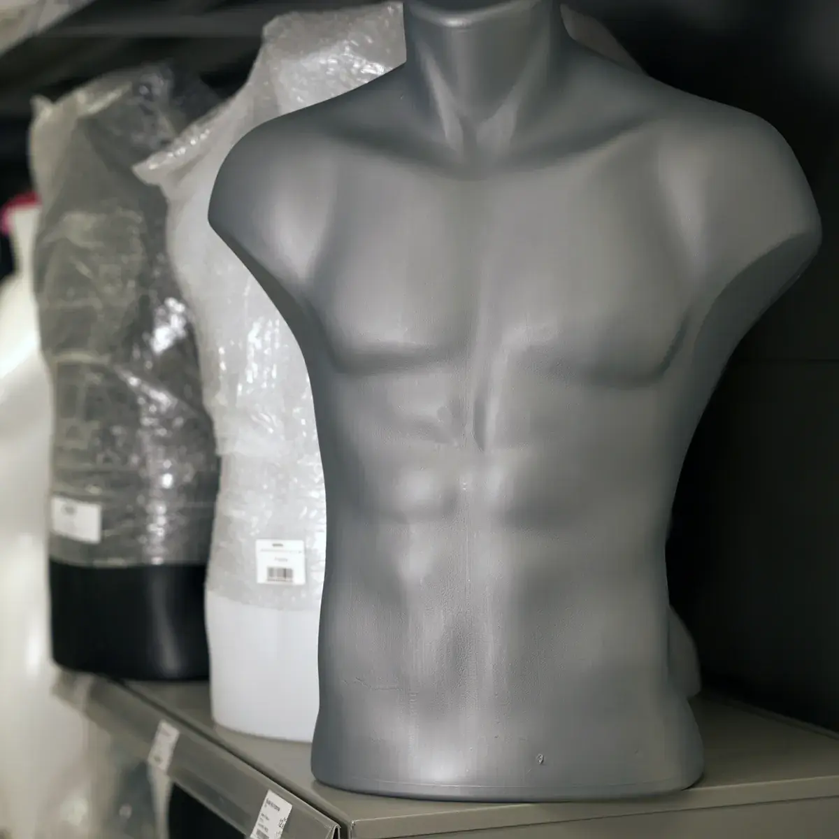 Buste homme plastique H 60 cm - Gris - Bustiers et fessiers-5