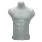 Buste homme plastique H 60 cm - Gris - Bustiers et fessiers