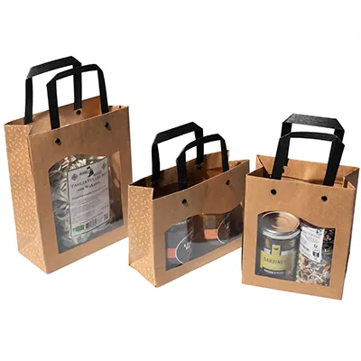 Sacs kraft à fenêtre Delicatessen - Sacs kraft à fenêtre-3