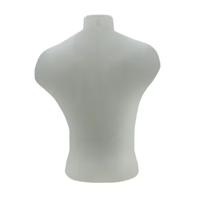 Buste homme plastique H 60 cm - Torse homme - Blanc - Bustiers et fessiers-3