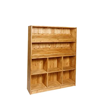 Étagère à vin bois massif livrée montée 119 x 30 x 150 cm – Meuble caviste - Meubles et présentoirs cavistes-2