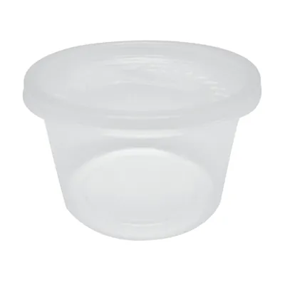 Couvercle plastique pour pot à sauce 473ml ø 118,9 x H 0,7 mm - Lot de 50 - Pots à sauce, Verrines jetables-3