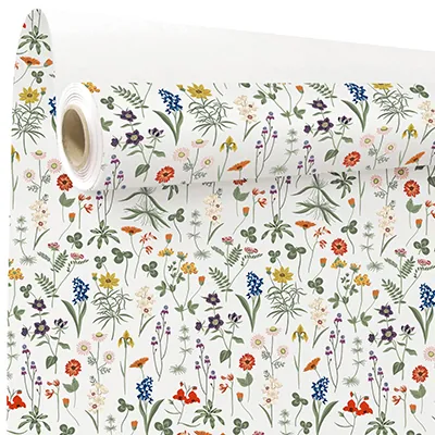 Papier cadeau Herbier - Papiers cadeaux kraft à motifs-2