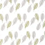 Papier cadeau écologique plumes blanc cassé 70 cm x 25 m 80 g/m² – Le rouleau - Papier cadeaux couchés à motifs