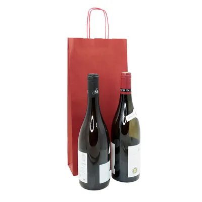 Sacs kraft 2 bouteilles - Sacs pour bouteilles de vin-3