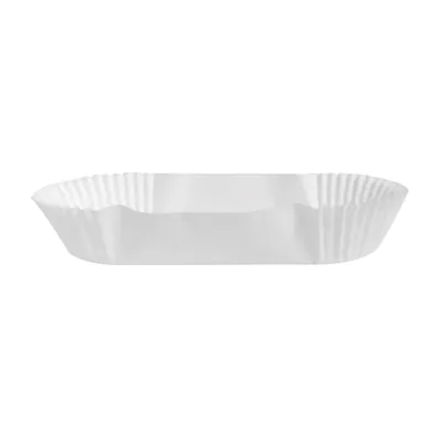 Caissette papier ingraissable ovale 115 x 55 x 25 mm - Caissette gâteau - Caissette pâtisserie - Blanc - Lot de 1000 - Caissettes pâtissières