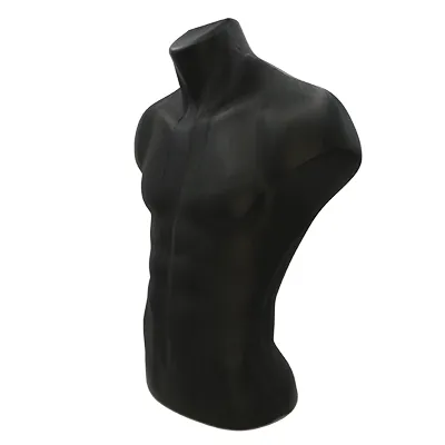 Buste homme plastique H 60 cm - Torse homme - Noir - Bustiers et fessiers-5